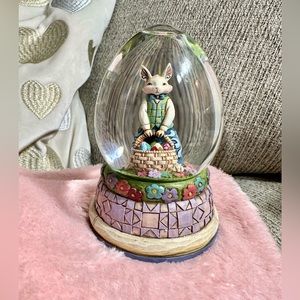Jim Shore Easter Egg Rabbit Globe